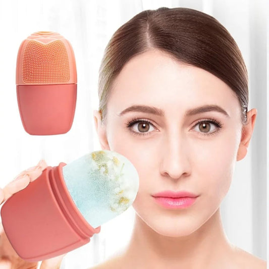 Freeze Ice Roller,Revitalize Your Skin with Professional Cold Therapy,Premium Beauty Freeze Ice Mold Face Massager for Glowing, Refreshed Complexion., Pink