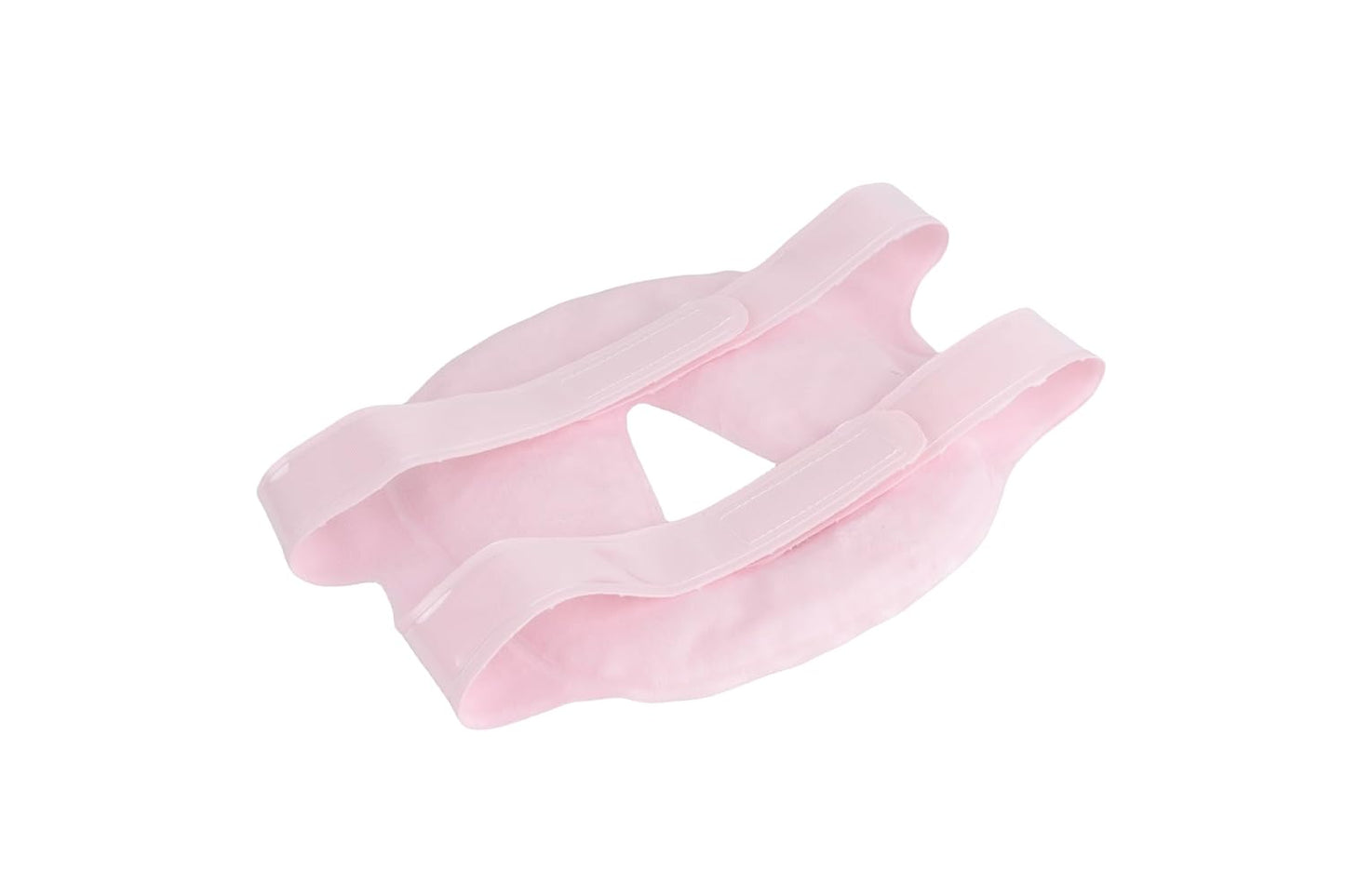 Hot and Cold Therapy Gel Bead Full Facial Mask by  Care | Ice Face Mask for Migraine Headache, Stress Relief | Reduces Eye Puffiness, Dark Circles | Fabric Back (Full Face W/O Eye Holes Pink)